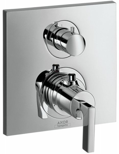 Axor Citterio Thermostat Unterputz mit Ab-/Umstellventil und Hebelgriff, chrom 39720000