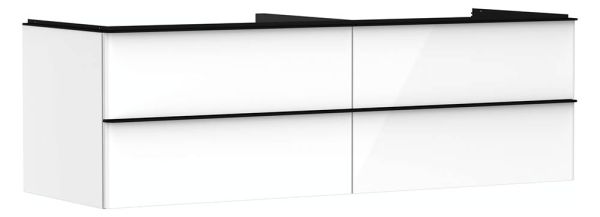 Hansgrohe Xelu Q Waschtischunterschrank 156cm für 2 Aufsatzwaschtische, 4 Schubkästen