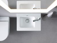 Vorschau: Duravit ME by Starck Handwaschbecken rechteckig 43x30cm, mit Überlauf, ohne Wondergliss, weiß 0723430000