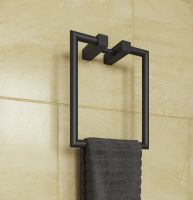 Vorschau: Cosmic Metric Handtuchring, schwarz matt