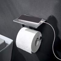 emco loft Papierhalter mit Ablage, chrom 059800103