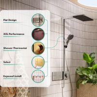 Vorschau: hansgrohe Raindance Alive Q Duschsystem 210/340 ShowerSelect, polished gold optic