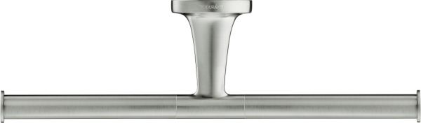 Duravit Starck T Papierrollenhalter doppelt, zum Schrauben/Kleben, edelstahl gebürstet 0099387000