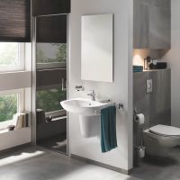 Vorschau: Grohe Start Flow Einhand-Waschtischbatterie S-Size mit Ablaufgarnitur, chrom