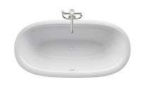 Vorschau: Duravit White Tulip freistehende Badewanne oval 160x80cm, weiß