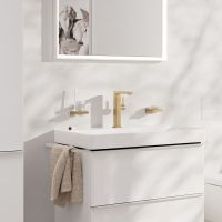 Vorschau: Hansgrohe Tecturis E Waschtischarmatur 210 Fine CoolStart, Schwenkausl., Push-Open, brushed bronze
