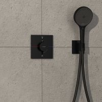 Vorschau: Hansgrohe ShowerSelect Comfort E Thermostat UP für 2 Verbraucher, schwarz matt