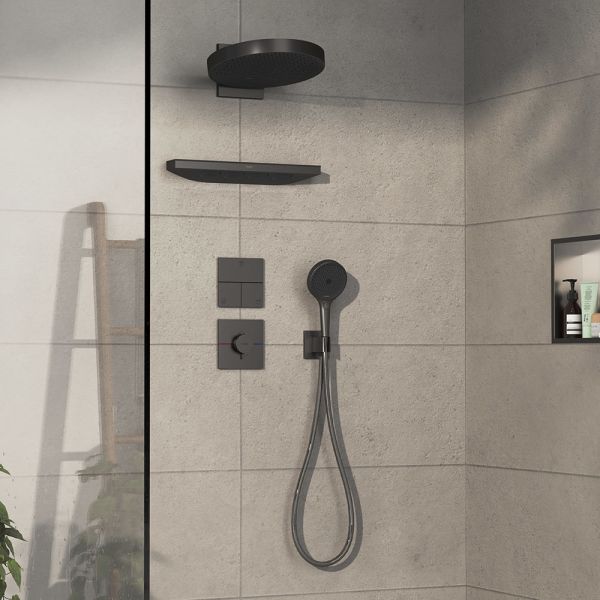 Hansgrohe ShowerSelect Comfort E Ventil Unterputz für 3 Verbraucher, brushed black chrome