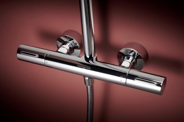 hansgrohe Raindance Alive S Puro Duschsystem 300 EcoSmart, Ecostat Element, chrom