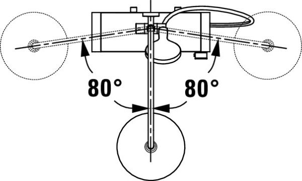 Duravit Shower System/Duschsystem MinusFlow mit Brausethermostat, chrom