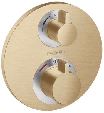 Hansgrohe Ecostat S Thermostat Unterputz für 2 Verbraucher polished gold optic 15758990