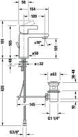 Vorschau: Duravit D-Neo Einhebel-Waschtischmischer DE1020001010