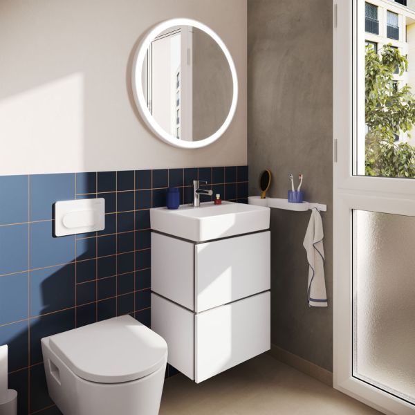 hansgrohe Xilesa E Unterschrank 48x38cm für Handwaschbecken, 2 Schubkästen mit Push-Open