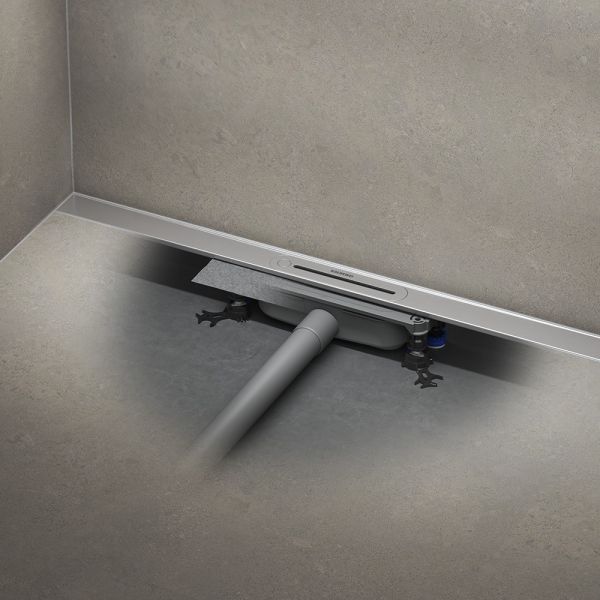 Kaldewei Flow Duschrinne 90cm inkl. FlowDrain Standardinstallation, kürzbar