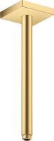 Axor ShowerSolutions Deckenanschluss 30cm eckig, brushed gold optic 26438250