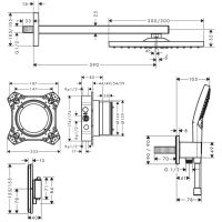 Vorschau: hansgrohe Raindance E Duschsystem Unterputz 300 1jet mit ShowerSelect Comfort E, chrom