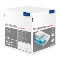 Vorschau: Villeroy&Boch Venticello Wand-WC mit DirectFlush, inkl. WC-Sitz SlimSeat Line, Combi-Pack