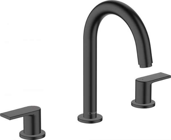 Hansgrohe Vernis Shape 3-Loch Waschtischarmatur schwarz matt 71563670