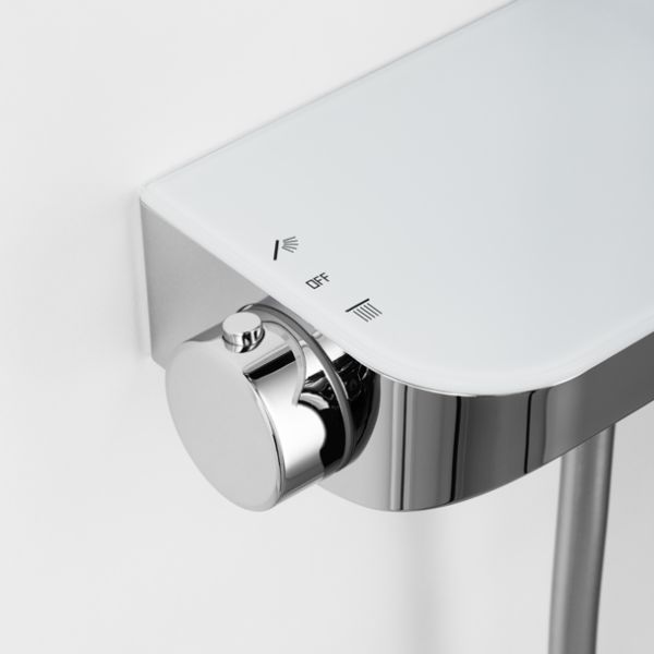 Avenarius Duschsystem mit Thermostatbatterie, höhenverstellbar, chrom