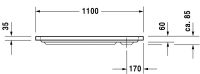 Vorschau: Duravit D-Code Duschwanne rechteckig 75x110cm, Sanitäracryl, weiß