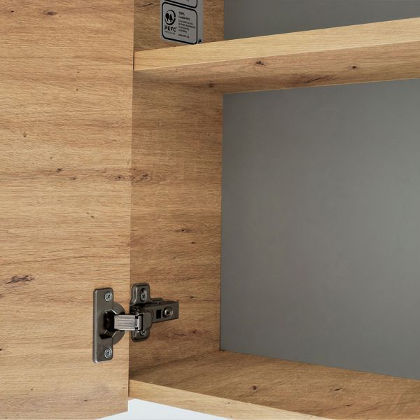 RIHO Porto Wave Badmöbelset 80cm mit Spiegelschrank