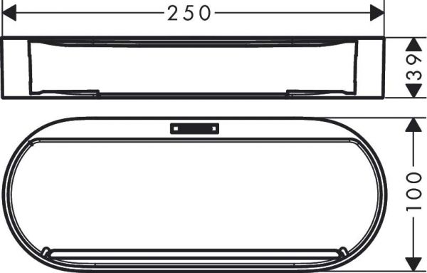 Hansgrohe WallStoris Ablagekorb, mattschwarz 27913670