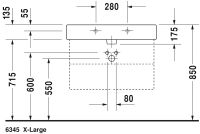 Vorschau: Duravit Vero Waschtisch rechteckig 80x47cm, 1 Hahnloch, mit Überlauf, geschliffen, weiß 0454800027