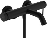 Hansgrohe Tecturis S Einhebel-Wannenarmatur Aufputz, schwarz matt, 73422670