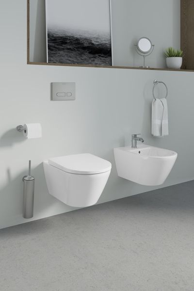 Duravit Starck T Handtuchring, geschlossene Form, wandhängend, zum Schrauben/Kleben, edelstahl geb-