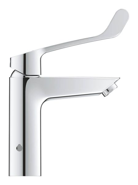 Grohe Eurosmart Einhand-Waschtischbatterie M-Size mit Verbrühschutz, langer Hebelgriff, chrom