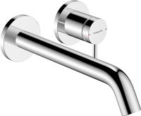 Vorschau: Hansgrohe Tecturis S Waschtischarmatur Unterputz für Wandmontage mit Auslauf 22,5cm, chrom, 73351000