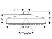 Vorschau: Axor Montreux Classic Kopfbrause 180 1jet