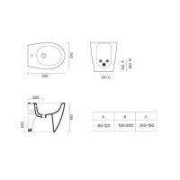 Vorschau: Catalano Italy Stand-Bidet, 52x37cm, weiß CataGlaze+