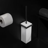 Vorschau: Cosmic The Grid Toilettenbürstenhalter Wandmontage, schwarz matt-weiß matt 2683601
