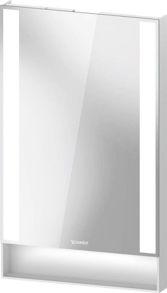 Duravit Qatego Spiegel 45x75cm mit Dimmfunktion und Nischenbeleuchtung, weiß matt QA7080018180000