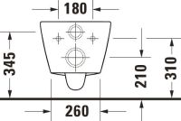 Vorschau: Duravit D-Neo Compact Wand-WC 48x37cm, rimless, Durafix, weiß