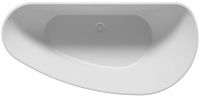 Vorschau: RIHO Solid Surface Granada freistehende Badewanne 170x80cm, weiß seidenmatt BS18005