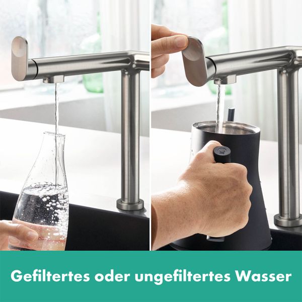 Hansgrohe Aqittura FilterSystem 240 Starter edelstahl 76802800