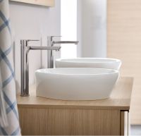 Vorschau: Duravit A.1 Einhebel-Waschtischmischer XL ohne Zugstangen-Ablaufgarnitur, chrom A11040002010