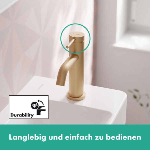 Hansgrohe Tecturis S Standventil 80 für Kaltwasser oder vorgemischtes Wasser, brushed bronze