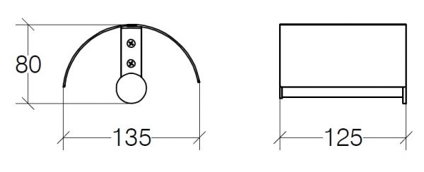 lineabeta BAKETO Toilettenpapierhalter mit Deckel, chrom