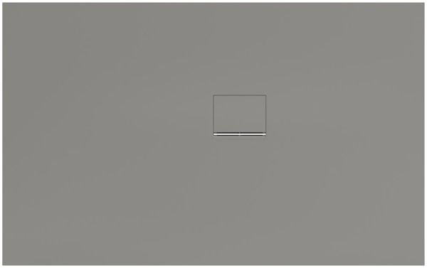 Villeroy&Boch Squaro Infinity Quaryl®-Duschwanne, Eckeinbau rechts gegen Wand, 160x100cm, grey, UDQ1610SQI2RV-3S