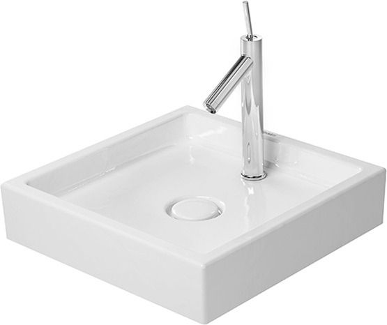 Duravit Starck 1 Aufsatzbecken 47x47cm weiss 0387470027