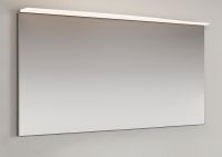 Burgbad Sinea 3.0 Spiegel 120x63cm mit horizontaler LED-Aufsatzleuchte, alu-optik links SHFE120L