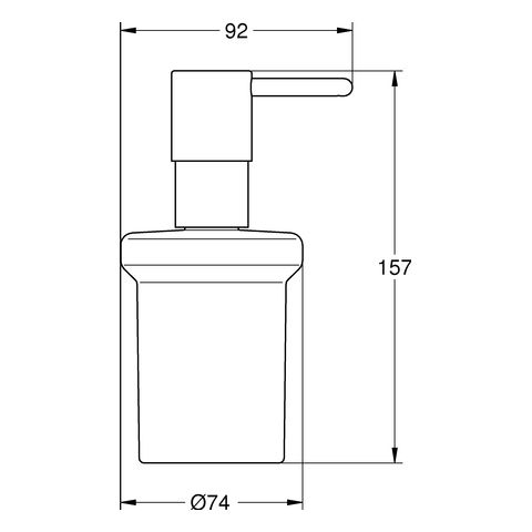 Grohe Essentials Seifenspender, Glas, cool sunrise gebürstet