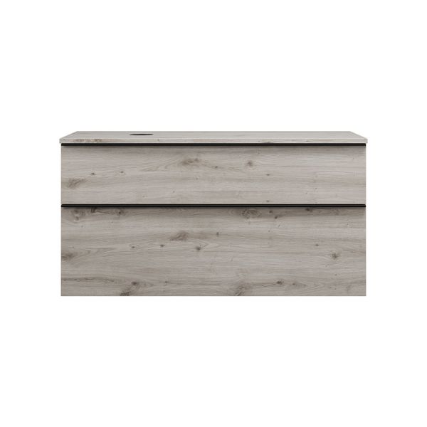 Burgbad Eqio Unterschrank für Aufsatzwaschtisch 120x55cm, mit Konsolenplatte, 2 Auszüge