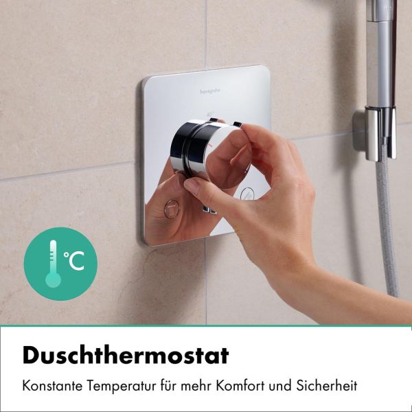 hansgrohe Ecostat Comfort Q Thermostat Unterputz 2 Funktionen, chrom