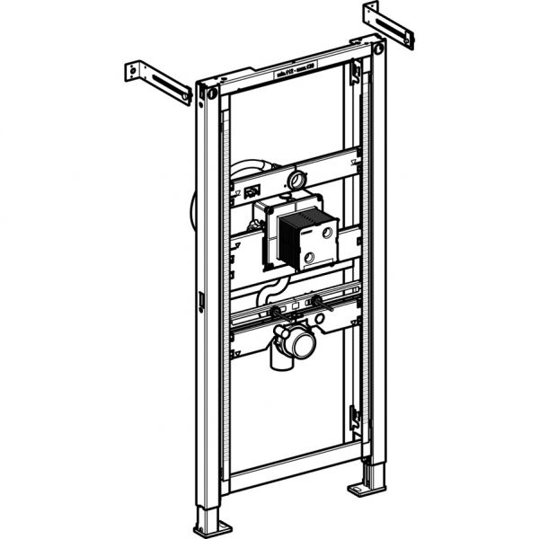 Geberit Duofix Element für Urinal, 112–130 cm, Universal, für verdeckte Urinalsteuerung