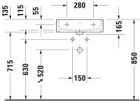 Vorschau: Duravit Vero Air Waschtisch rechteckig 50x47cm, ohne Überlauf, ohne Hahnloch, weiß 2350500079