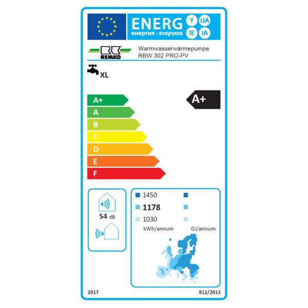 Remko RBW PRO-PV Warmwasser-Wärmepumpe 300 Liter